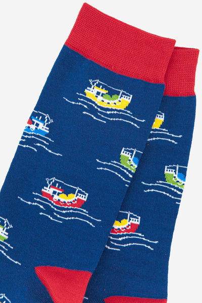 Men's Fishing Boat Bamboo Socks