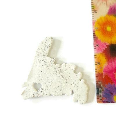 Nova Scotia Fridge Magnet Handmade from Clay & Beach Sand
