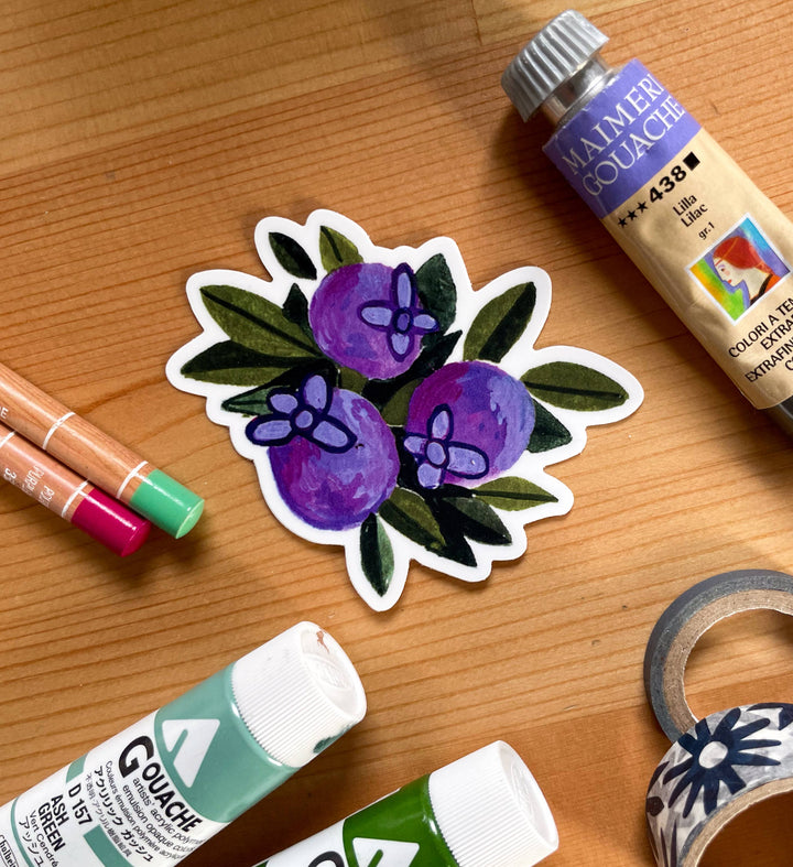 Blueberries - Vinyl Sticker