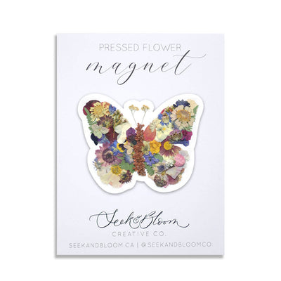 Butterfly, Pressed Flower 3" Magnet
