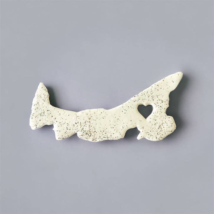 Nova Scotia Fridge Magnet Handmade from Clay & Beach Sand