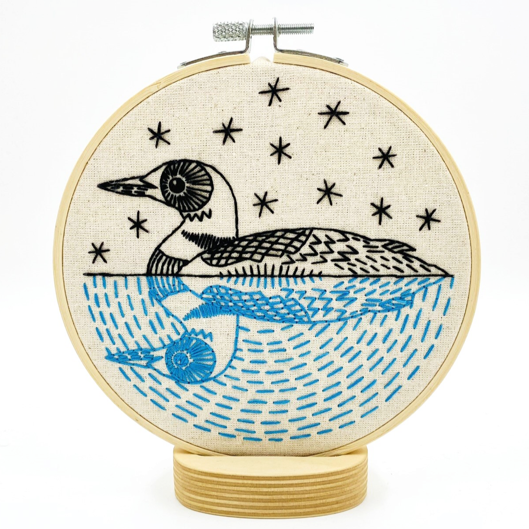 Hook, Line &amp; Tinker | Loon Embroidery Kit