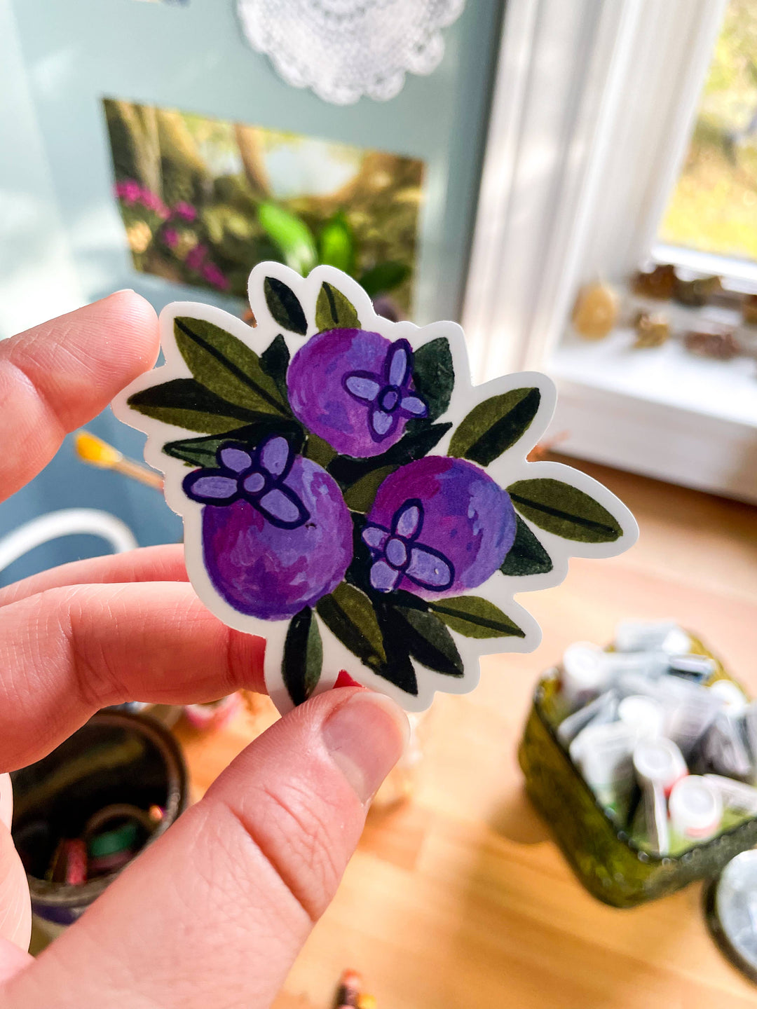 Blueberries - Vinyl Sticker