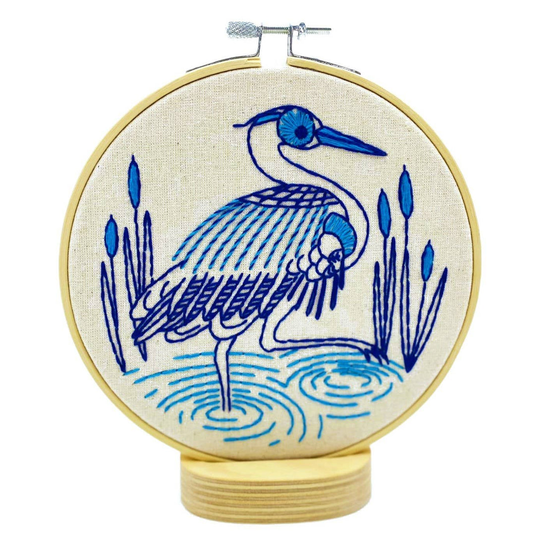Hook, Line &amp; Tinker | Blue Heron Embroidery Kit