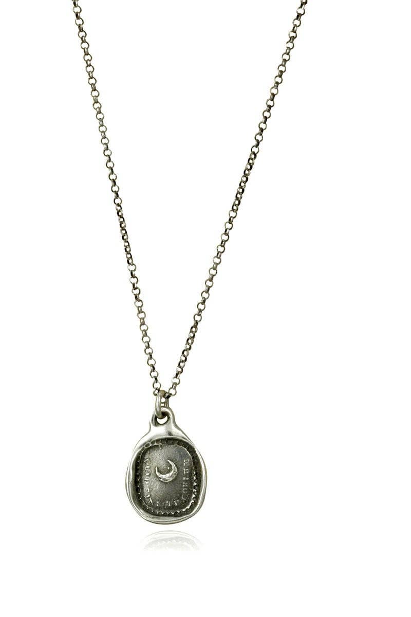 Moon Wax Seal Necklace