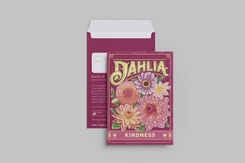 Dahlia (Kindness) - Floriography Seed Packet