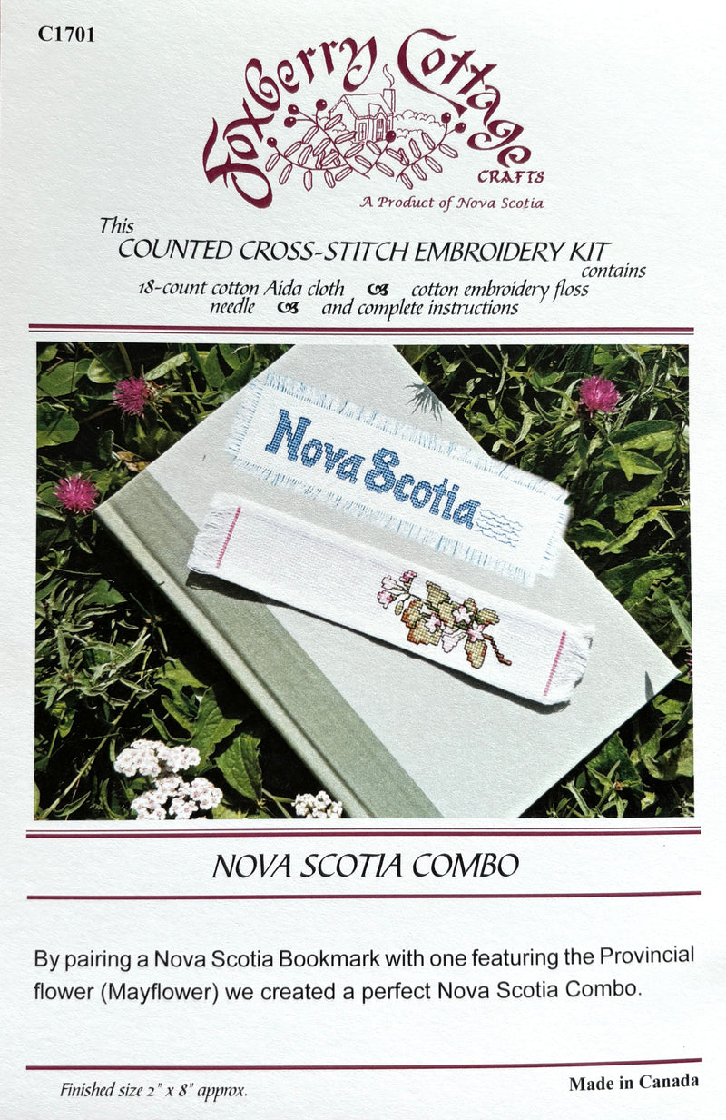 Nova Scotia Combo Bookmark Cross Stitch
