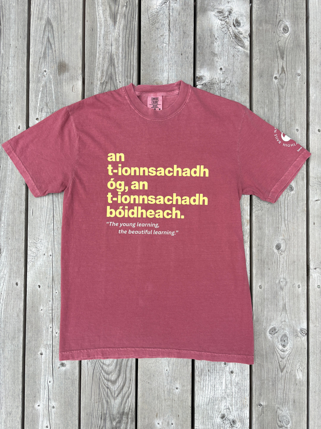 The Young Learning, the Beautiful Learning | Gaelic T-shirt