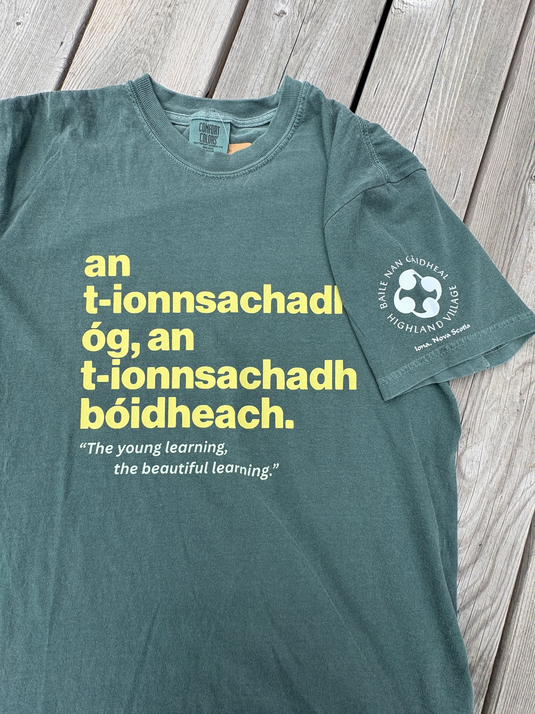 The Young Learning, the Beautiful Learning | Gaelic T-shirt