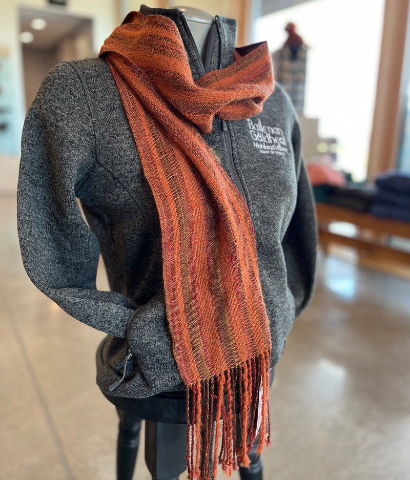 Handwoven Scarf - Autumn Stripes