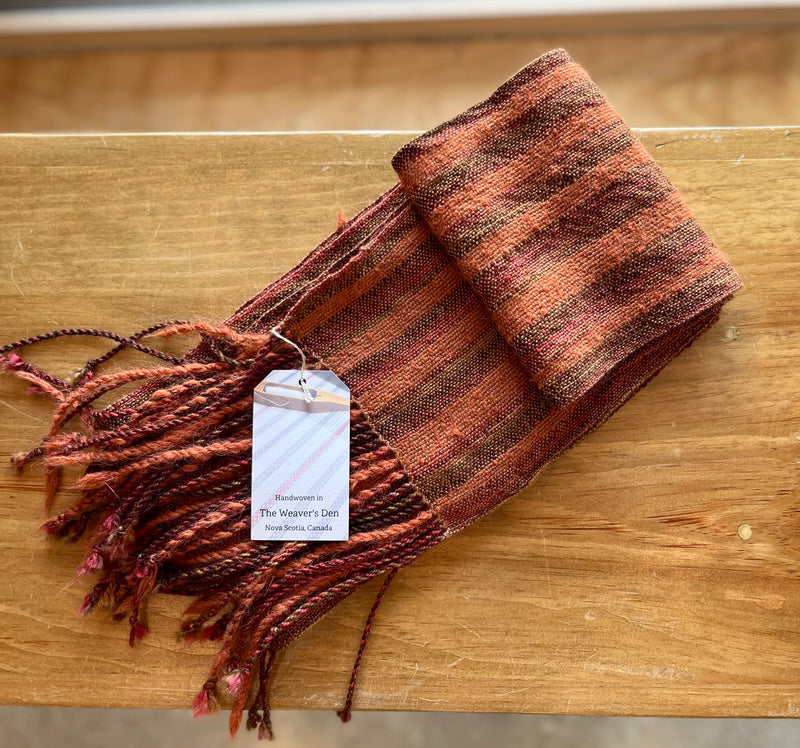 Handwoven Scarf - Autumn Stripes