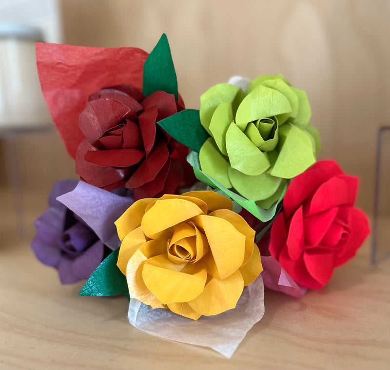 Handcrafted Wooden Roses