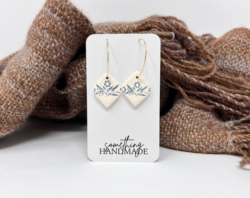 Something Handmade | Corningware Hoop Earrings