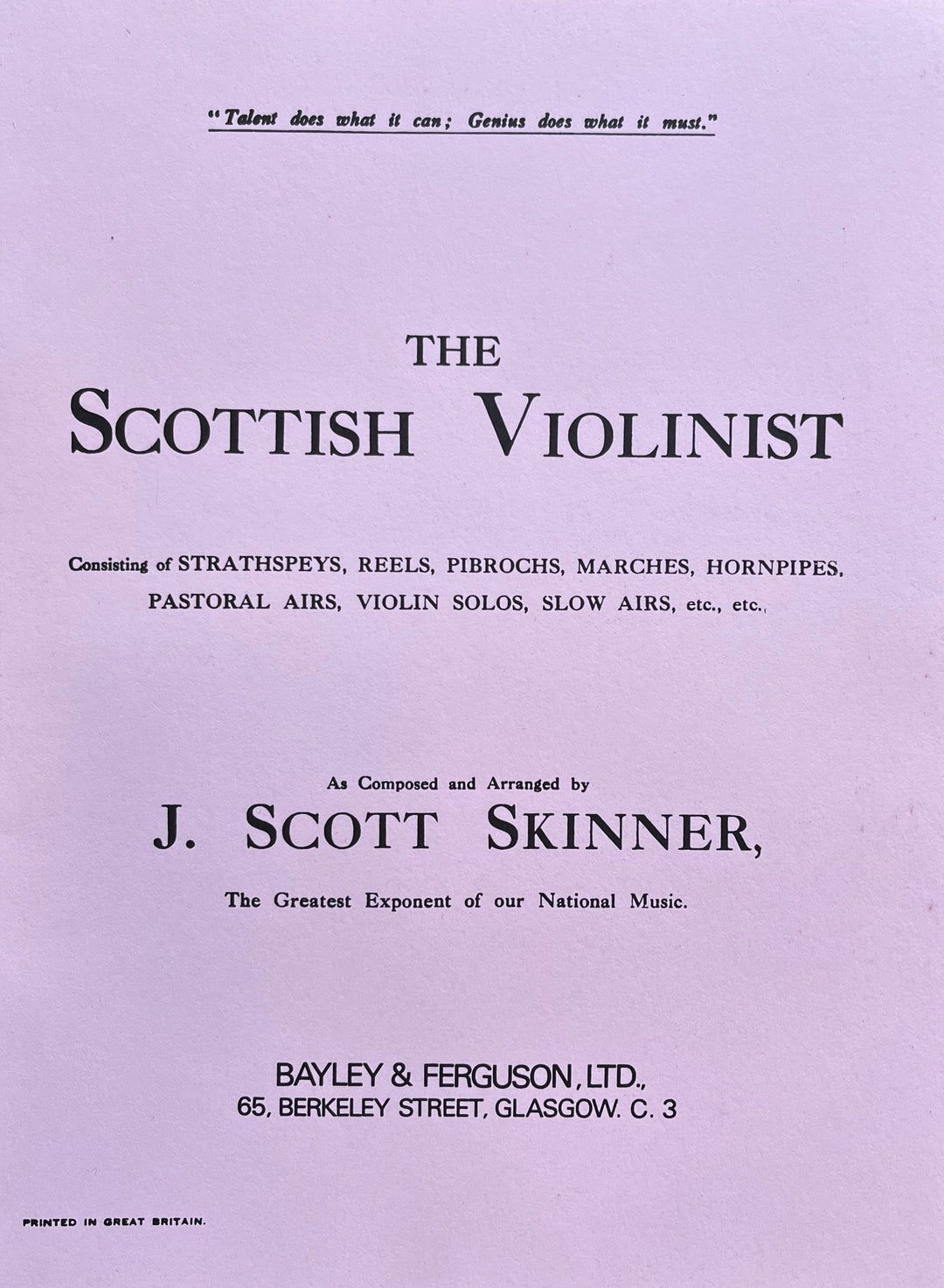 The Scottish Violinist
