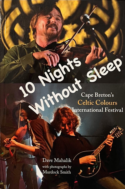 A book discussing Cape Breotn's Celtic Colours International Festival. Musicians playing on cover. 