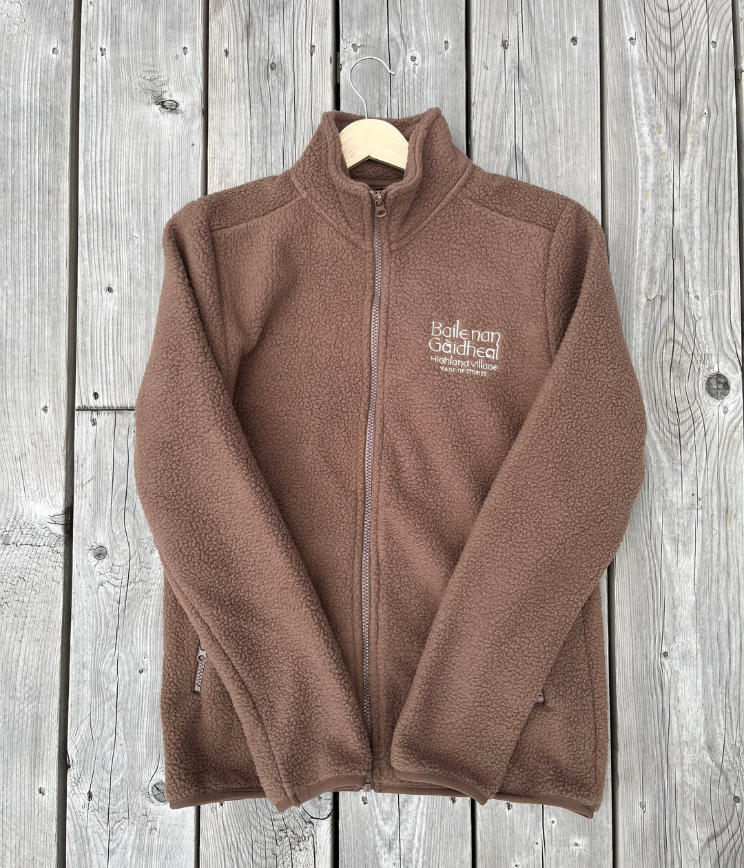 Sherpa Fleece Jacket in Chocolate Brown