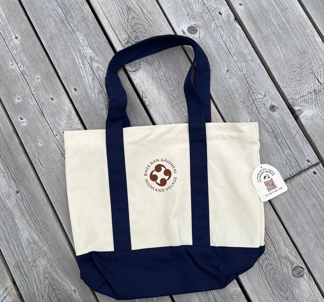 Tote Bag with Baile nan Gàidheal | Highland Village Crest