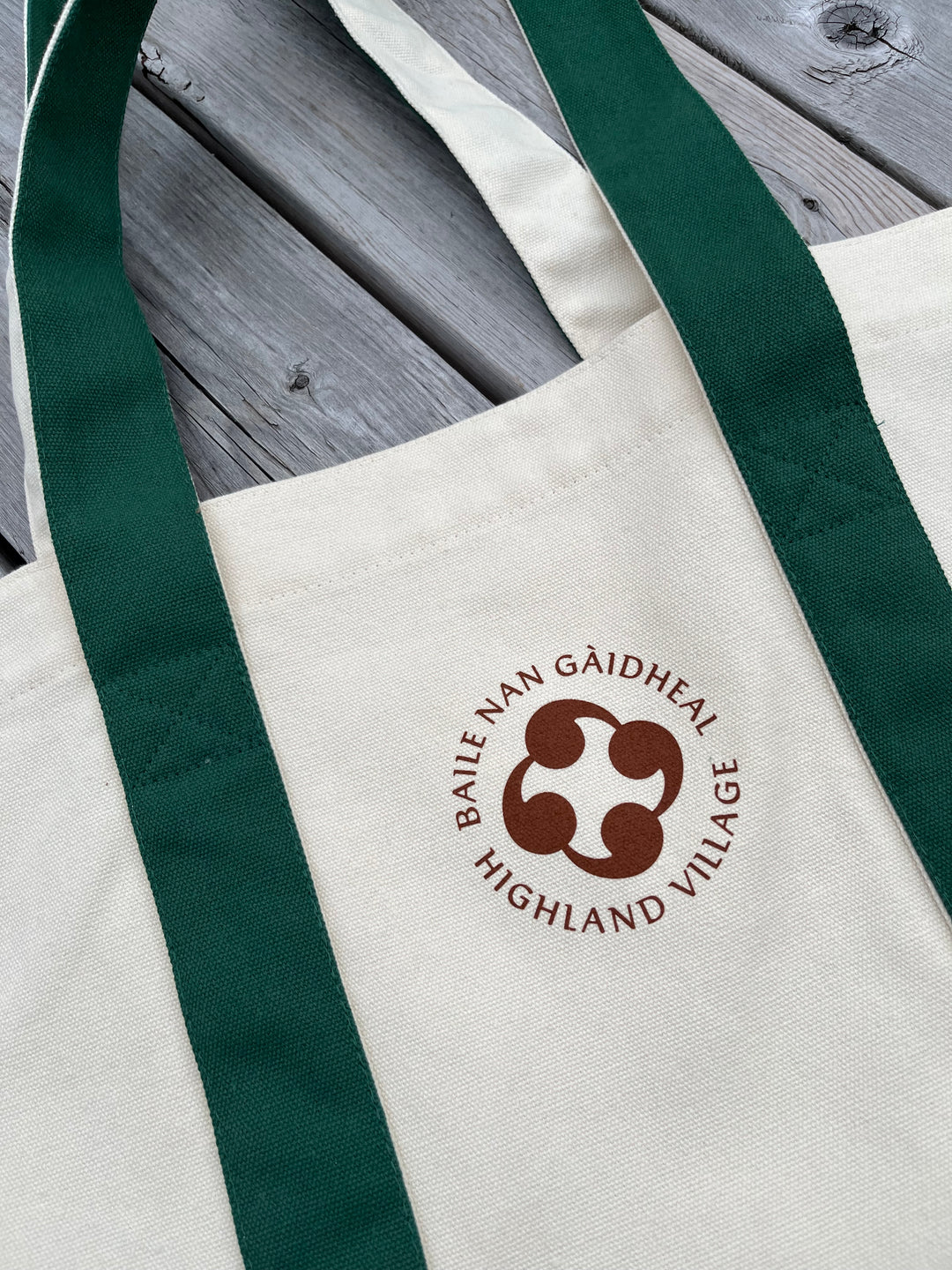 Tote Bag with Baile nan Gàidheal | Highland Village Crest