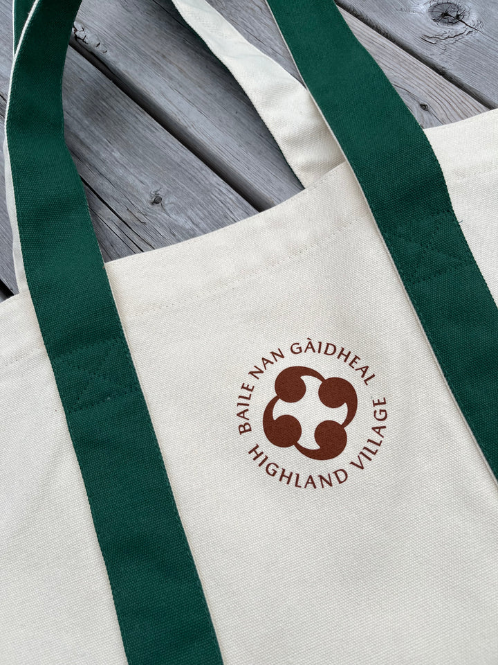 Tote Bag with Baile nan Gàidheal | Highland Village Crest