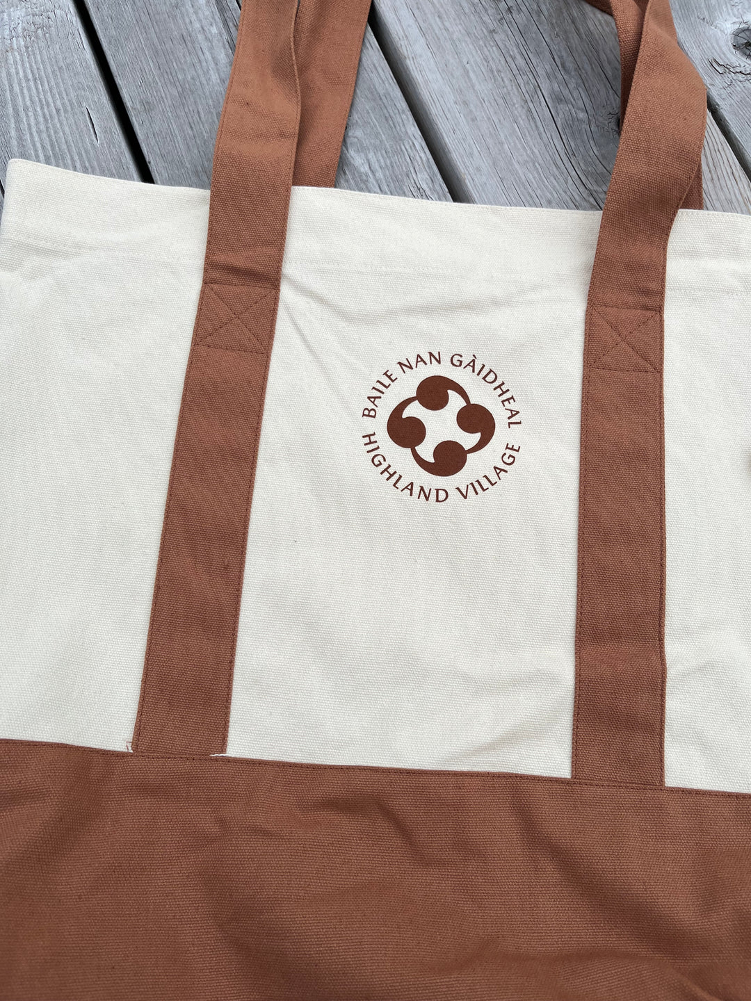Tote Bag with Baile nan Gàidheal | Highland Village Crest