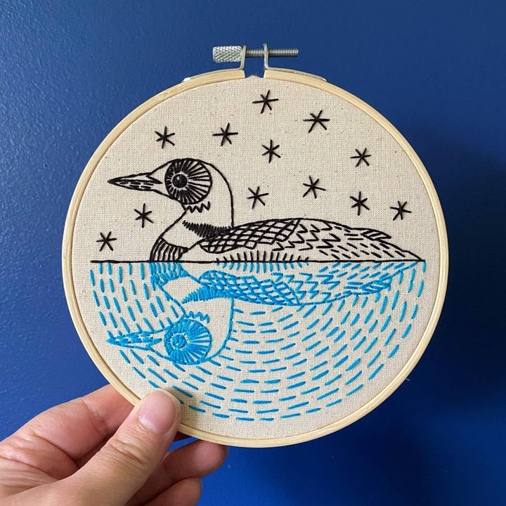 Hook, Line &amp; Tinker | Loon Embroidery Kit