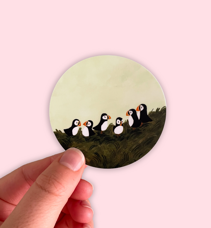 Puffins - Vinyl Sticker