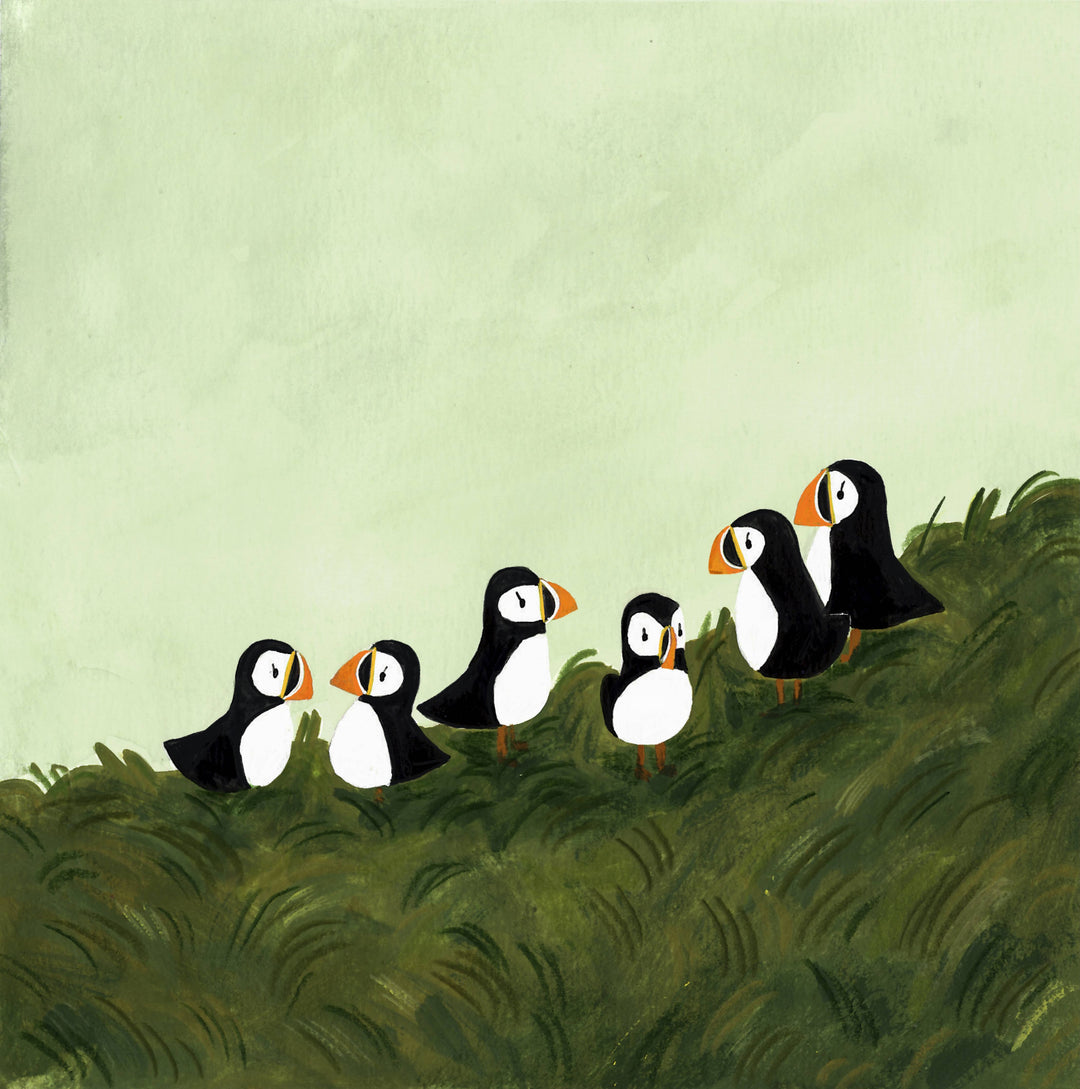 Puffins - Vinyl Sticker