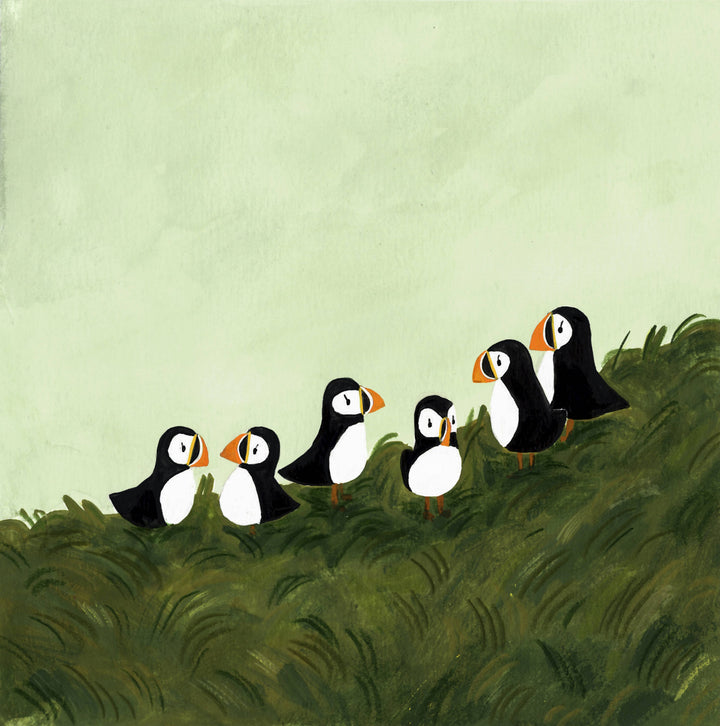Puffins - Vinyl Sticker