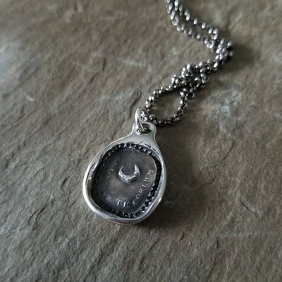 Moon Wax Seal Necklace