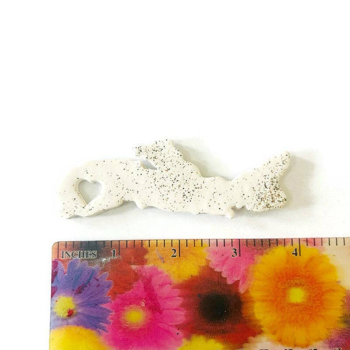 Nova Scotia Fridge Magnet Handmade from Clay &amp; Beach Sand