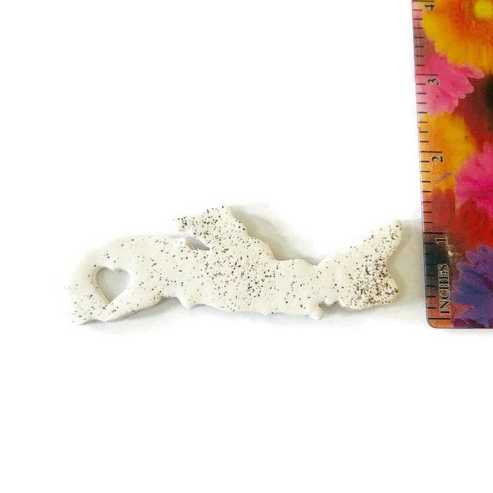 Nova Scotia Fridge Magnet Handmade from Clay &amp; Beach Sand