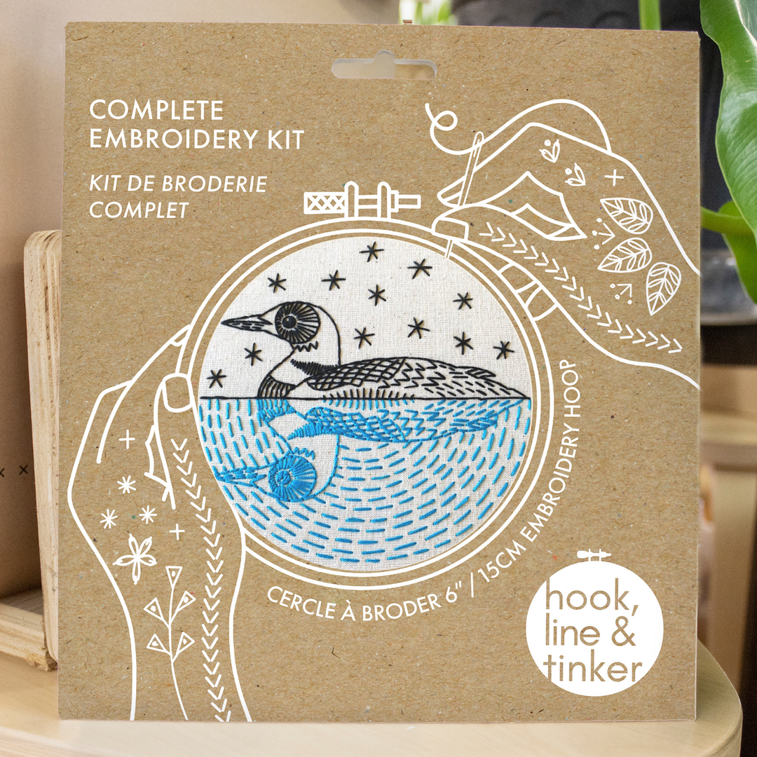 Hook, Line &amp; Tinker | Loon Embroidery Kit