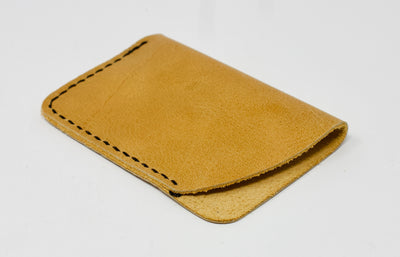 Light Brown Leather Card Holder