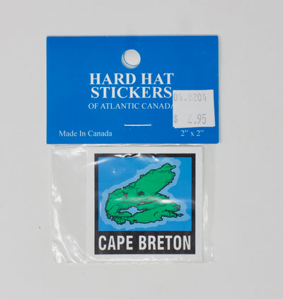 Hard Hat Stickers- Cape Breton Map