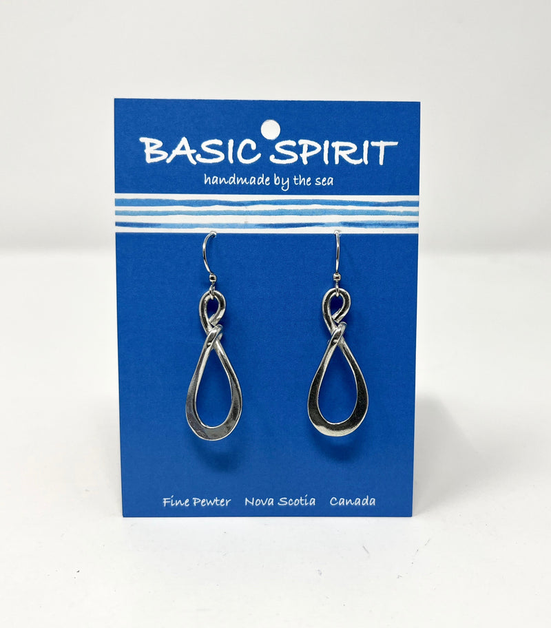 Basic Spirit Drop Earrings heart wire
