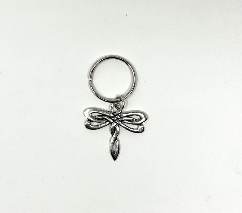Dragonfly Pewter Keychain
