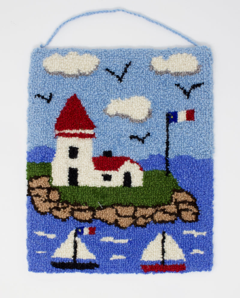 Hooked Wall Hanging- Lighthouse