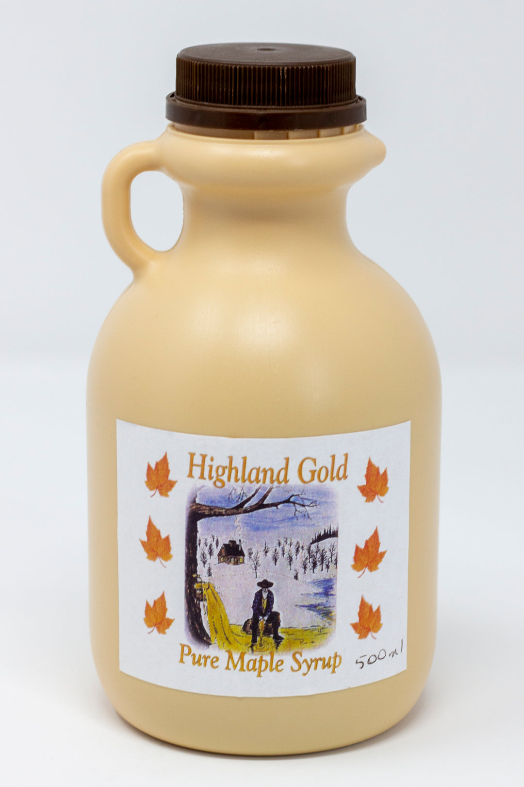 Highland Gold Maple Syrup- 500ml Plastic Jug