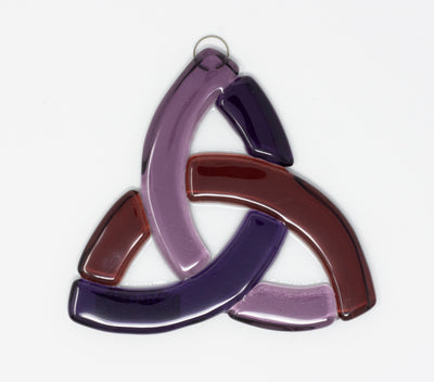 Glass Triskel - Purple