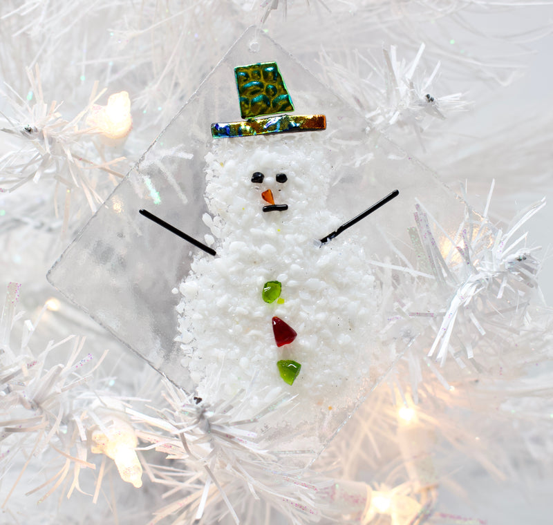 Winter Snowman Party Hats Ornament