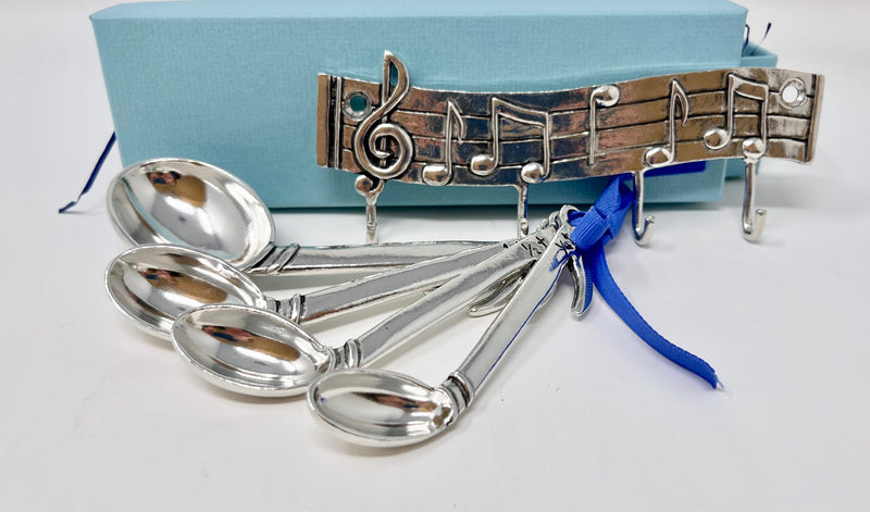Measuring Spoons with Rack- Music Note Design