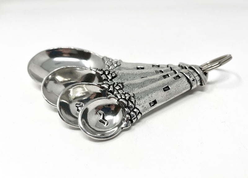 Pewter Measuring Spoons- Lighthouse Design