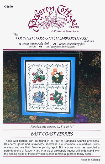 East Coast Berries Cross Stitch Kit