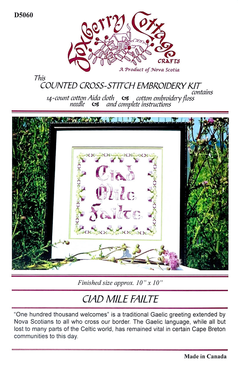 Ciad Mile Failte Cross Stitch Kit