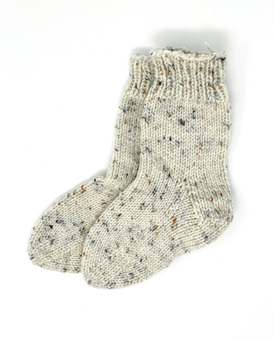 Hand Knit Children's Socks- Oatmeal