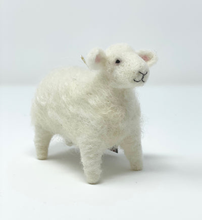 Felted White Sheep 