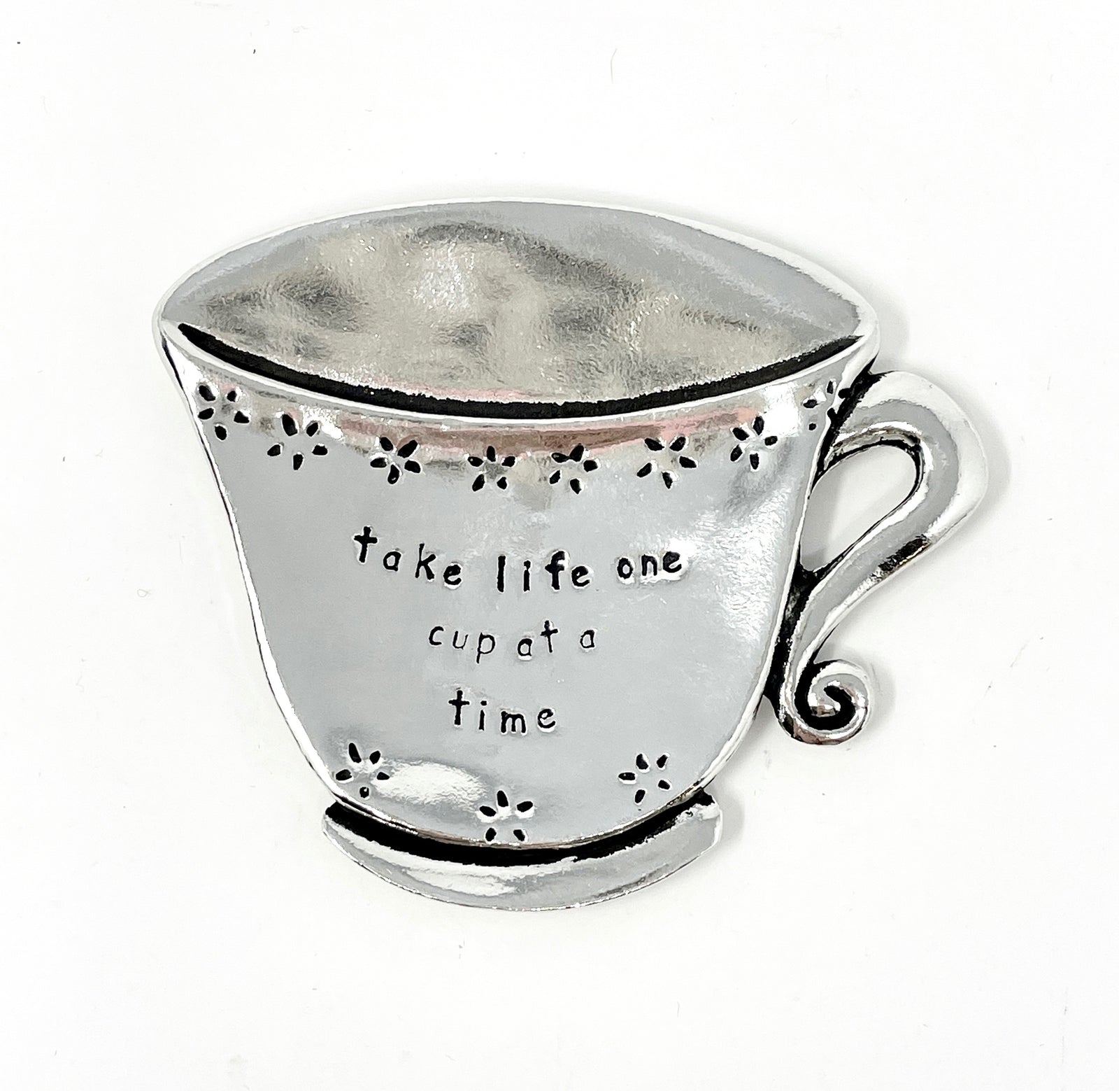 Pewter Tea Bag Holder 