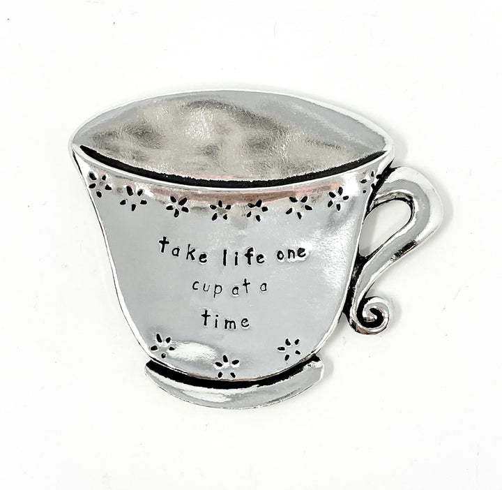 Pewter Tea Bag Holder 
