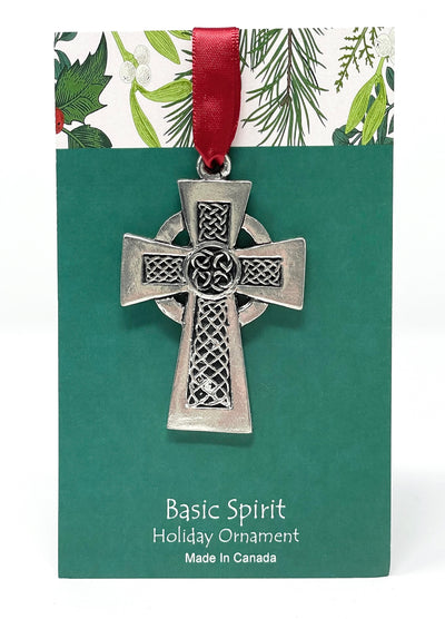 Pewter Celtic Cross Ornament 