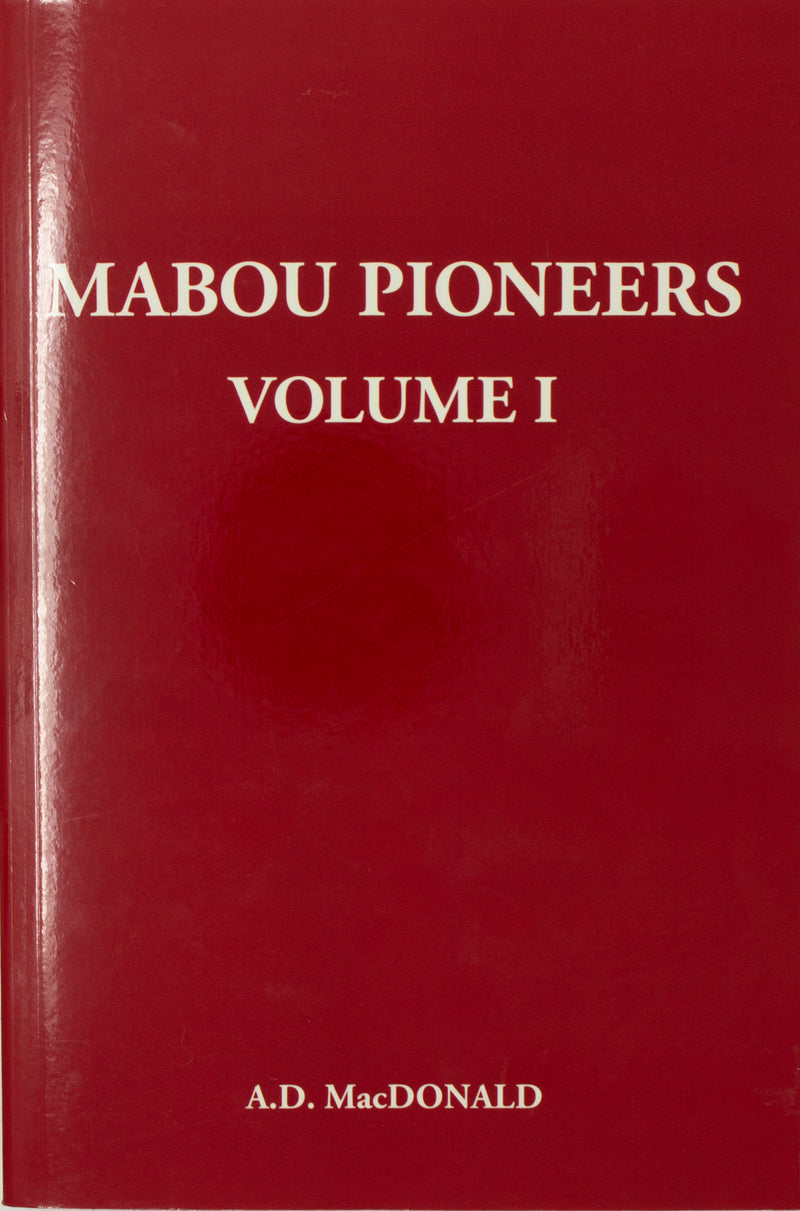 Book Cover- Mabou Pioneers - Volume 1